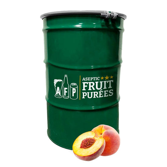 440 Lbs Peach Fruit Aseptic Fruit Purée Drum - CP - Aseptic Fruit Purees | West Coast US