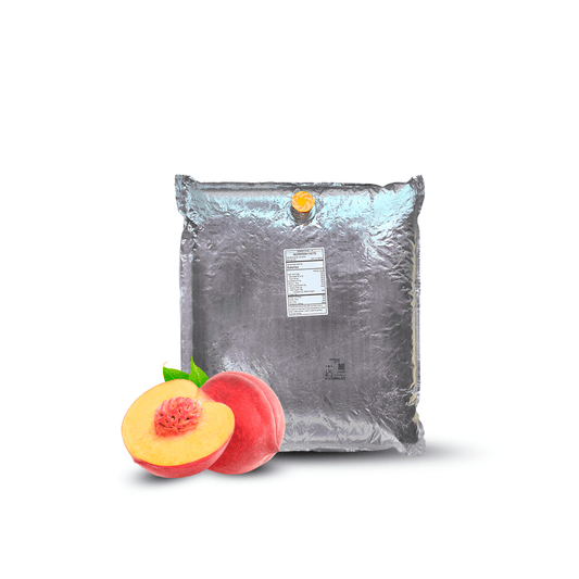 11 Lb Peach Aseptic Fruit Purée Bag - Aseptic Fruit Purees | West Coast US