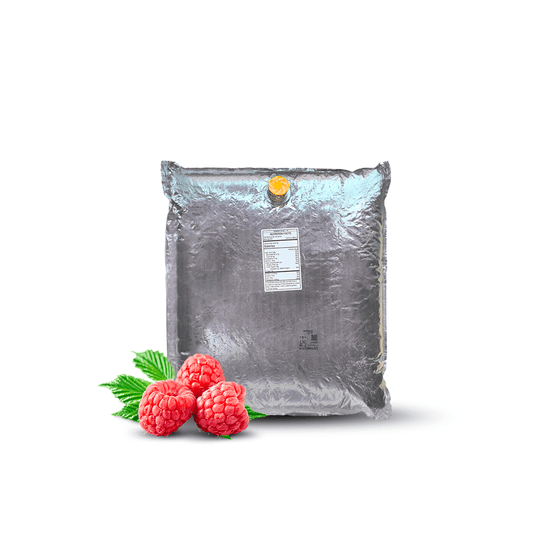 11 Lb Raspberry Aseptic Fruit Purée Bag - Aseptic Fruit Purees | West Coast US