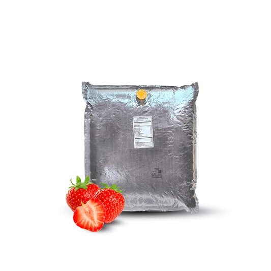 11 Lb Strawberry Aseptic Fruit Purée Bag - Aseptic Fruit Purees | West Coast US