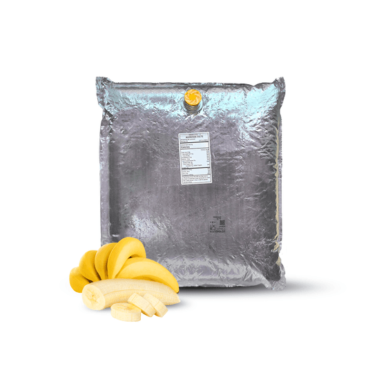44 Lb Banana Aseptic Fruit Purée Bag - Aseptic Fruit Purees | West Coast US