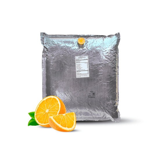 44 Lb Orange Aseptic Fruit Purée Bag - Aseptic Fruit Purees | West Coast US