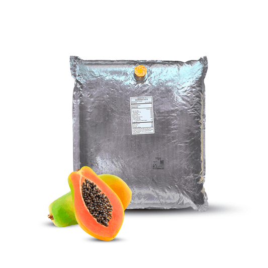 44 Lb Papaya Aseptic Fruit Purée Bag - Aseptic Fruit Purees | West Coast US