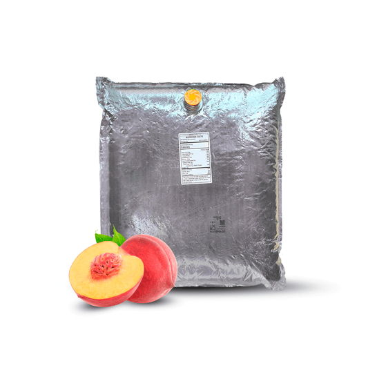 44 Lb Peach Aseptic Fruit Purée Bag - Aseptic Fruit Purees | West Coast US