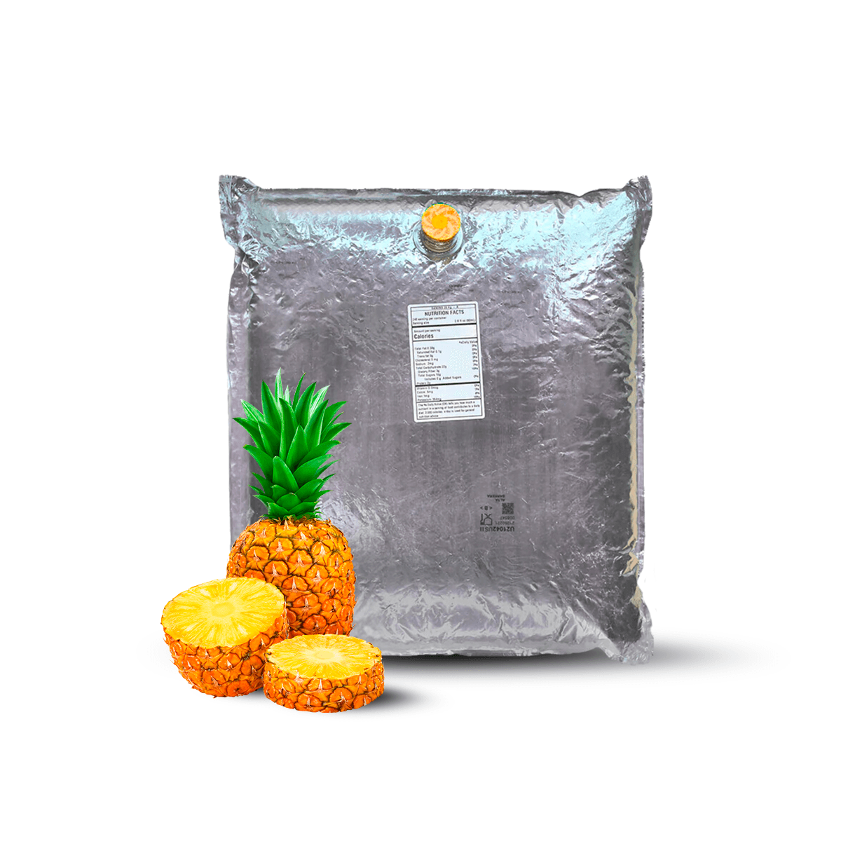 44 Lb Pineapple Aseptic Fruit Purée Bag - Aseptic Fruit Purees | West Coast US