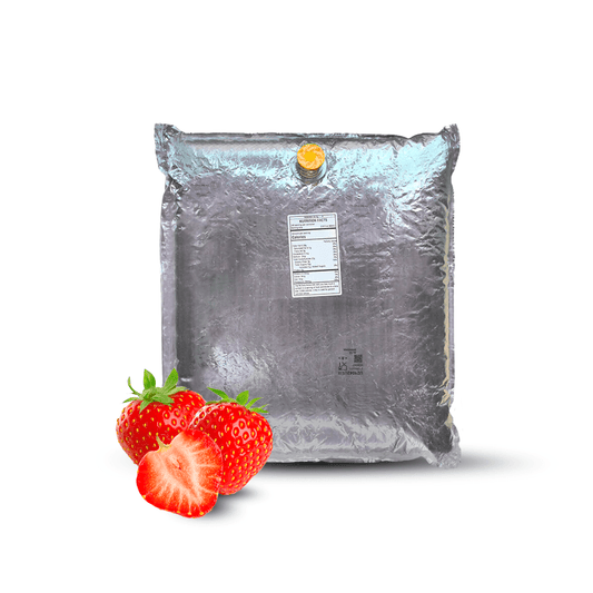 44 Lb Strawberry Aseptic Fruit Purée Bag - Aseptic Fruit Purees | West Coast US