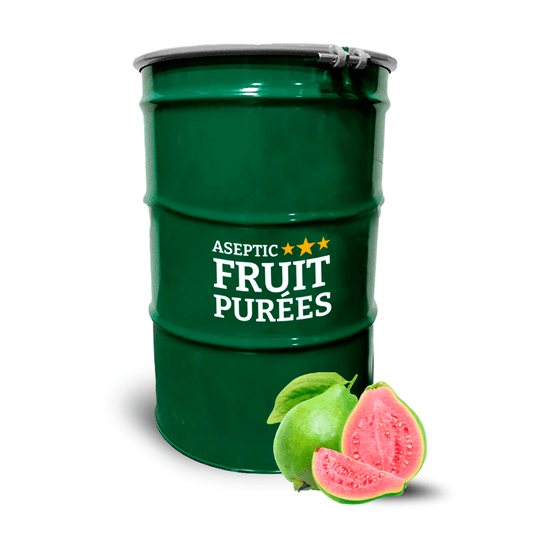 485 Lbs Pink Guava Aseptic Fruit Purée Drum - Aseptic Fruit Purees | West Coast US