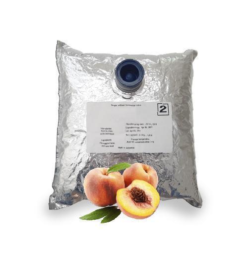 4.4 Lb Peach Aseptic Fruit Purée Bag - Aseptic Fruit Purees | West Coast US
