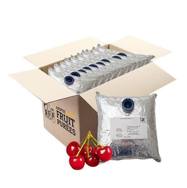 4.4 Lb Dark Sweet Cherry Aseptic Fruit Purée Bag - Aseptic Fruit Purees | West Coast US