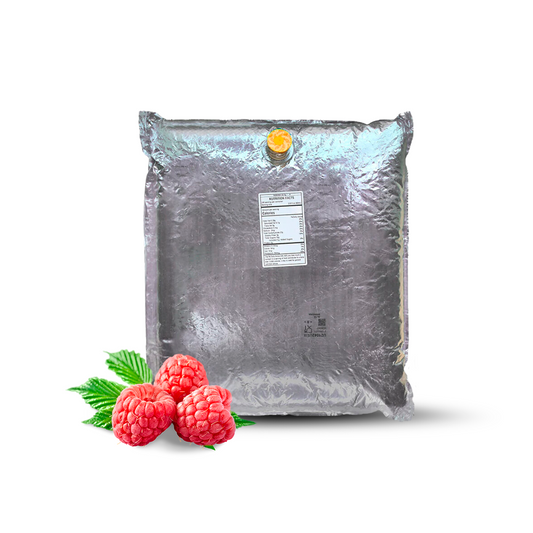 44 Lb Raspberry Aseptic Fruit Purée Bag