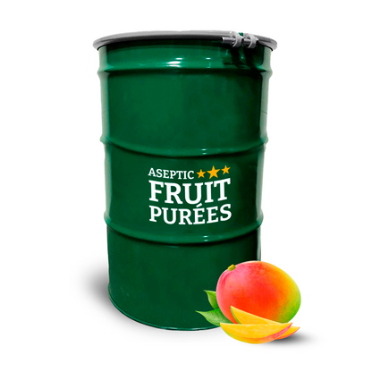 440 Lbs Mango Aseptic Fruit Purée Drum