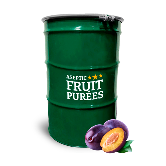 485 Lb Plum Aseptic Fruit Purée Drum * Available at our East Coast Location