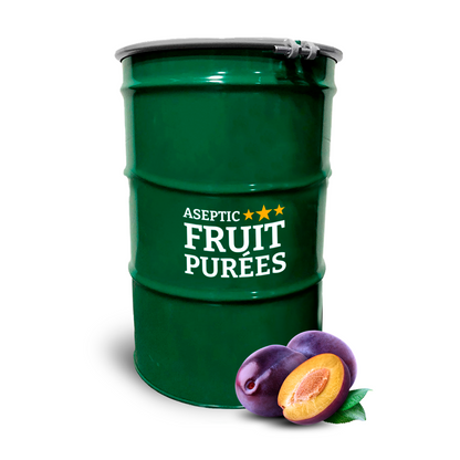 485 Lb Plum Aseptic Fruit Purée Drum * Available at our East Coast Location