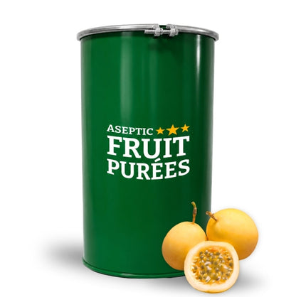485 Lbs Passion Fruit Aseptic Fruit Purée Drum