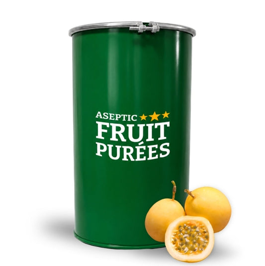 485 Lbs Passion Fruit Aseptic Fruit Purée Drum