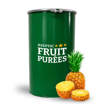 485 Lbs Pineapple Aseptic Fruit Purée Drum
