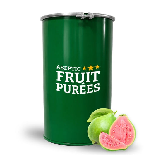485 Lbs Pink Guava Aseptic Fruit Purée Drum