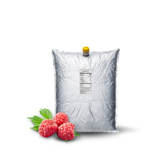 11 Lb Raspberry Aseptic Fruit Purée Bag
